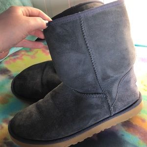 Navy blue UGG boot, USA size 8, worn a few times